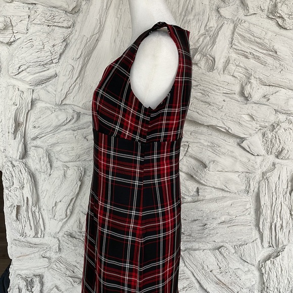 Plaid dress dark academia with pockets - Picture 3 of 8
